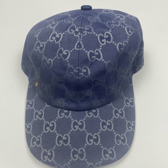 Gucci GG Canvas Baseball Bat Blue And Grey Size Medium - Picture 4 of 12